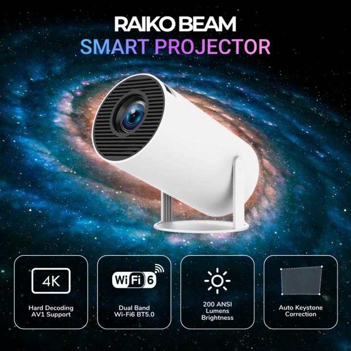 Raiko Beam™ Smart Projector